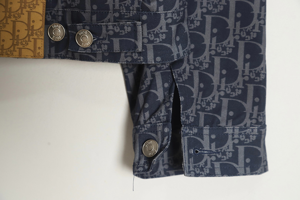 D*or 23ss new full printed old flower zipper jacket