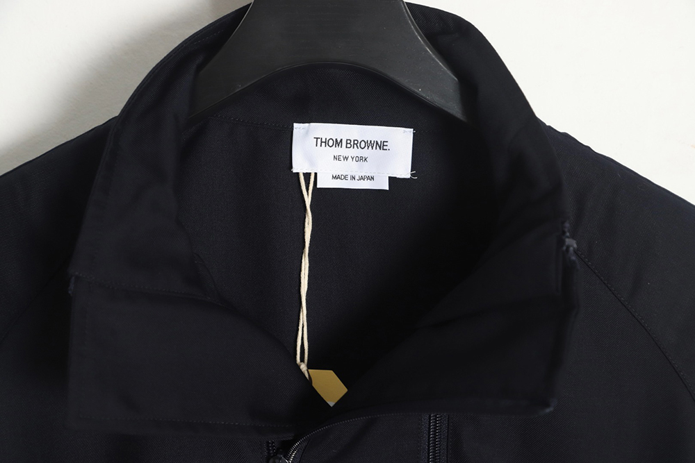 Thom Browne White Quad Bar Double Zip Jacket