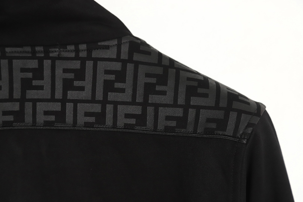 F**di 23fw double f presbyopic patchwork zipper jacket