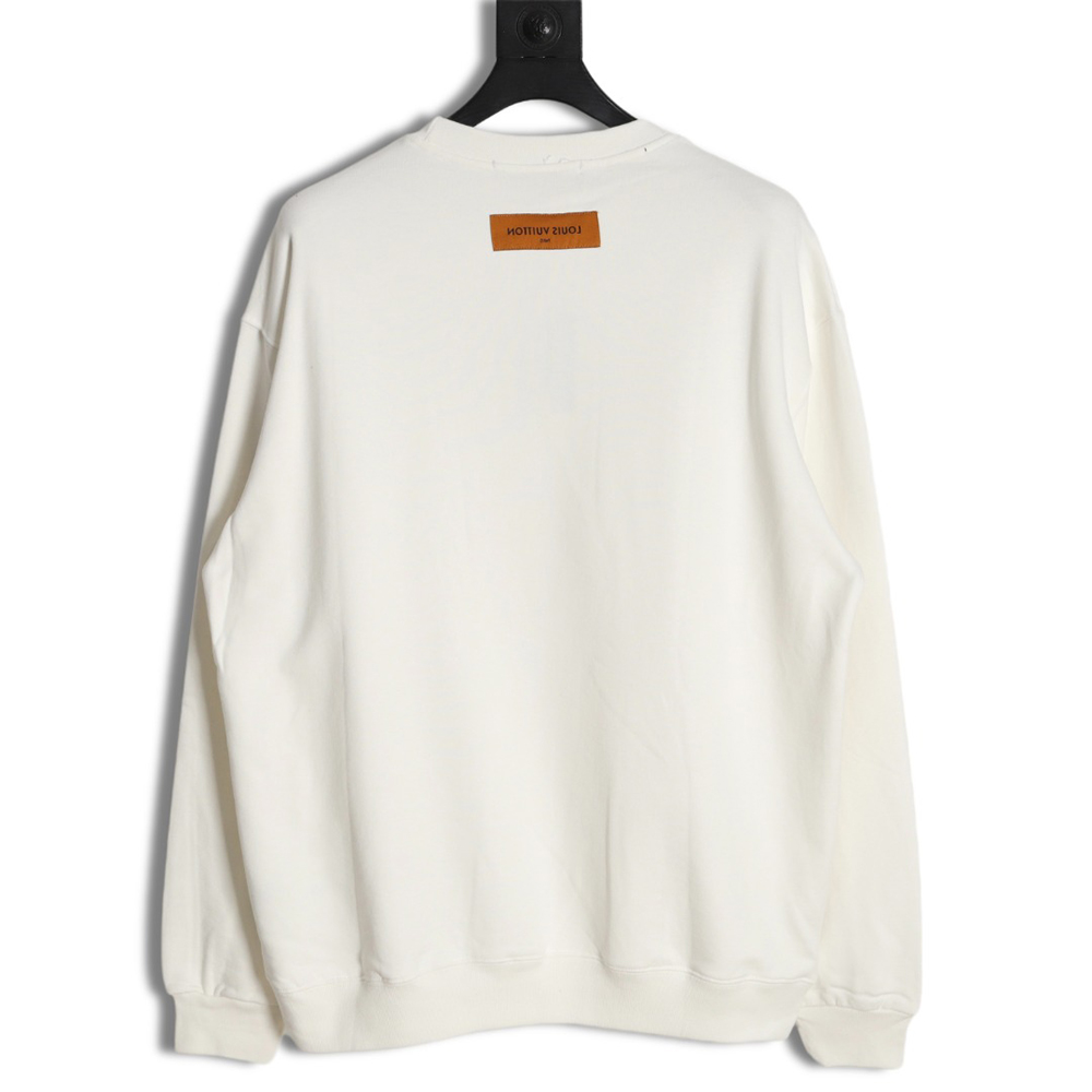 l0*is V*t0n colorful printed beaded chain sweatshirt