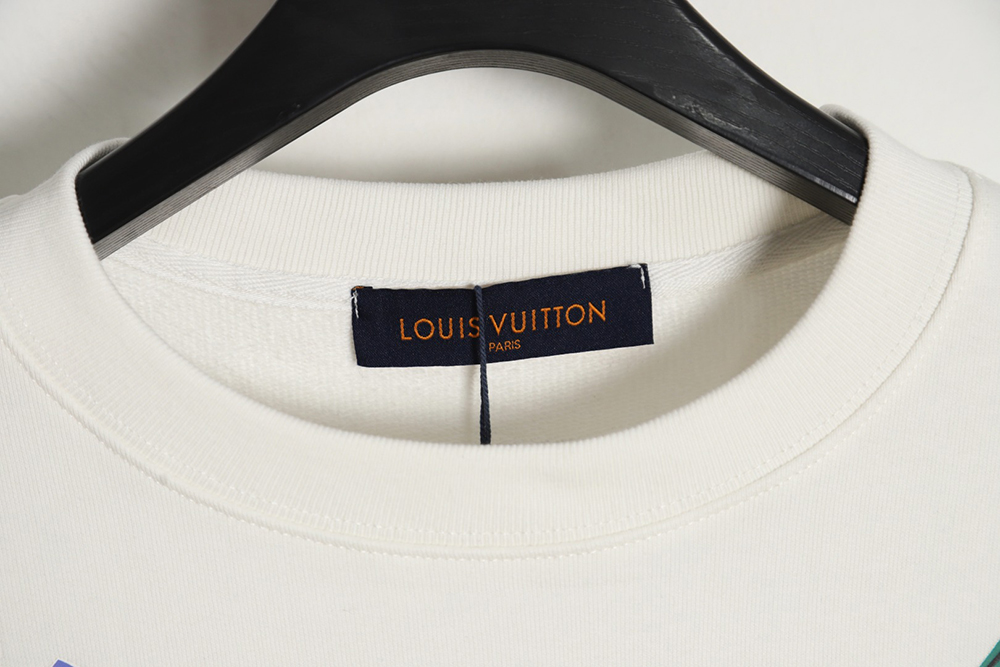 l0*is V*t0n colorful printed beaded chain sweatshirt