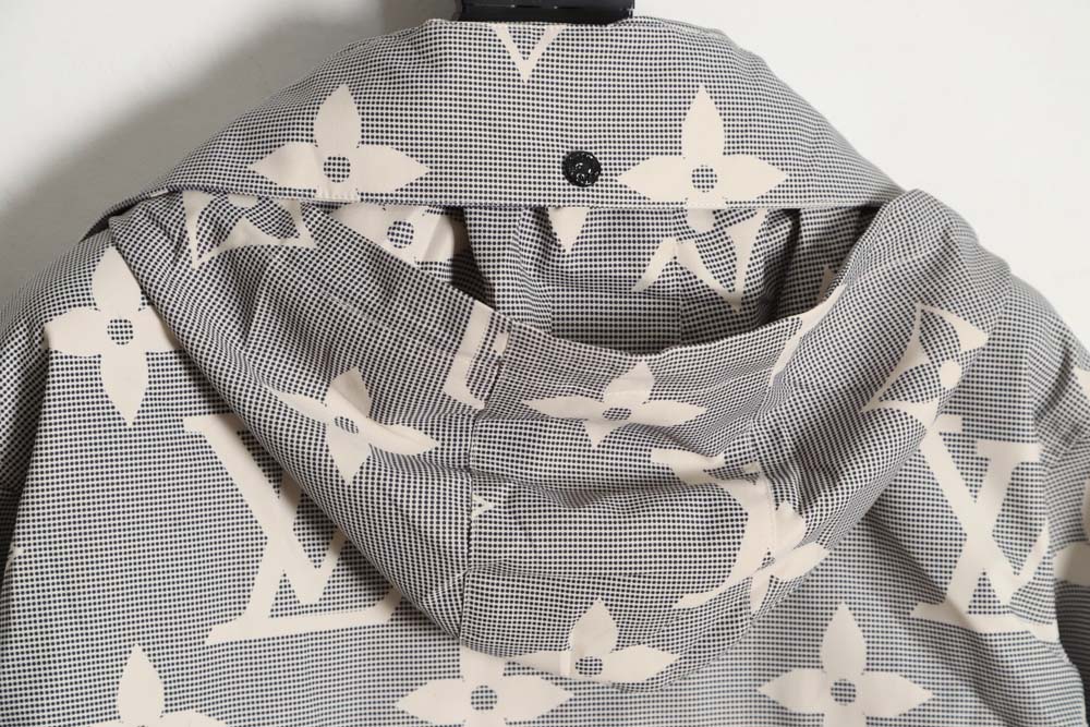 l0*isV*t0n l0*is V*t0n vintage printed windbreaker zipper coat