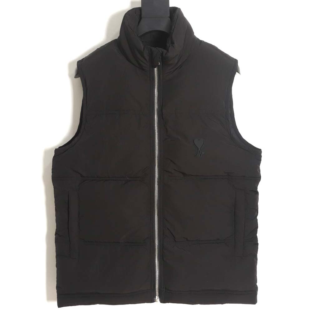 AMI paris men''s and women''s classic love down vest _CM_2