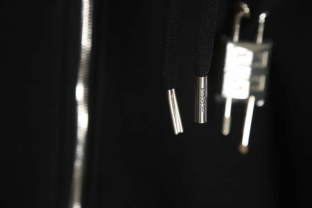 Givenchy 22FW lock double slider heavy velvet zipper jacket