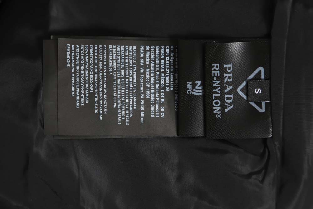 Pra*a prd 23fw contrast topstitch canvas jacket