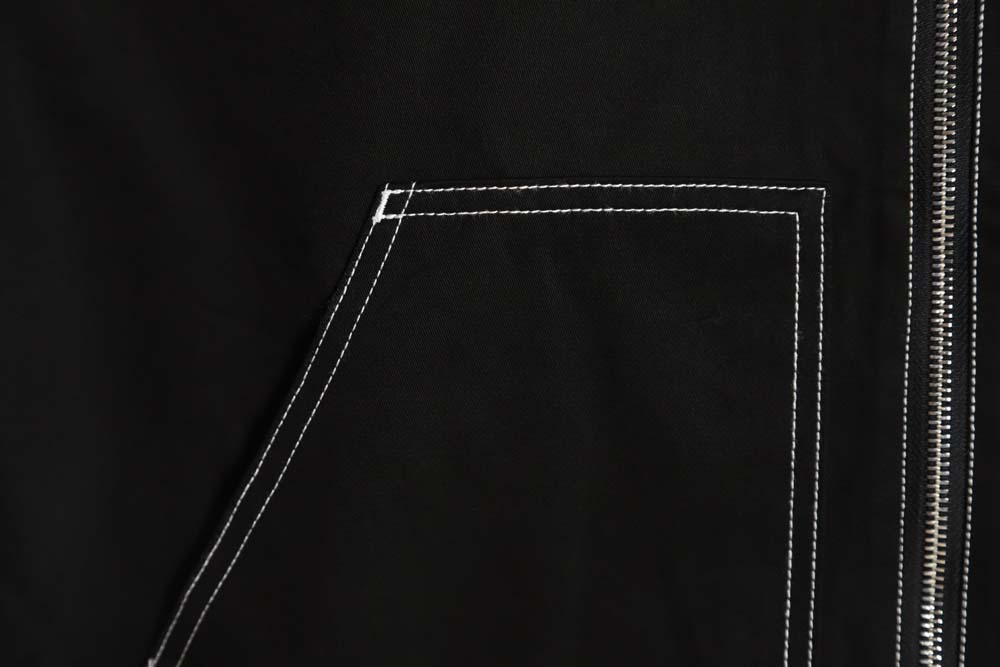 Pra*a prd 23fw contrast topstitch canvas jacket