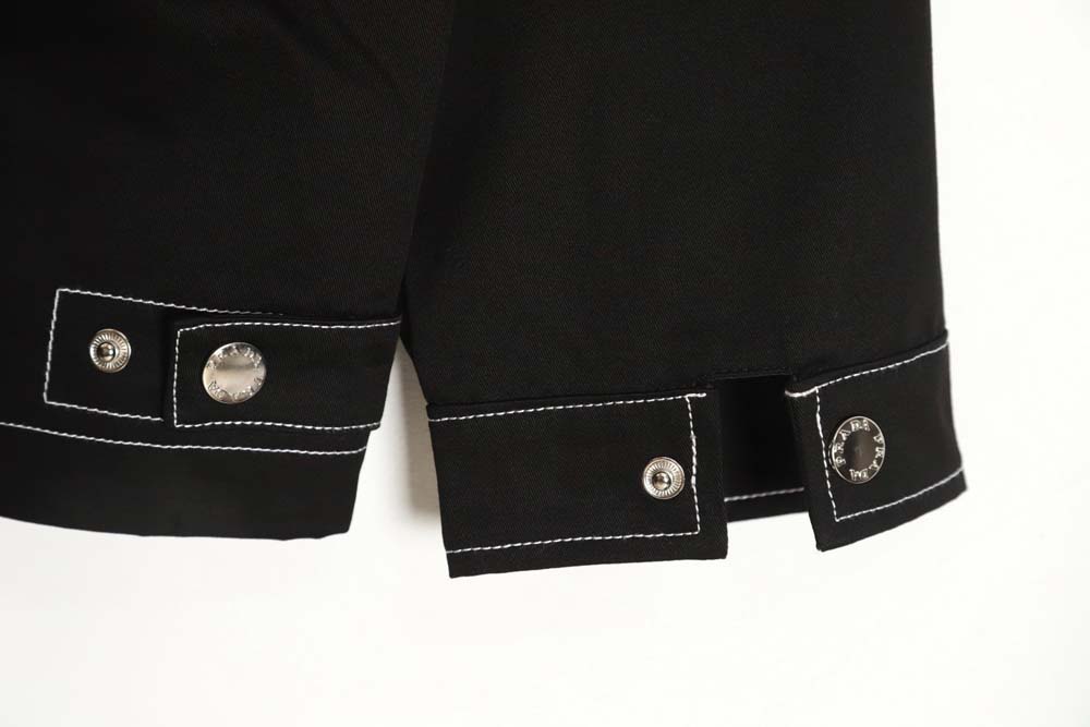 Pra*a prd 23fw contrast topstitch canvas jacket