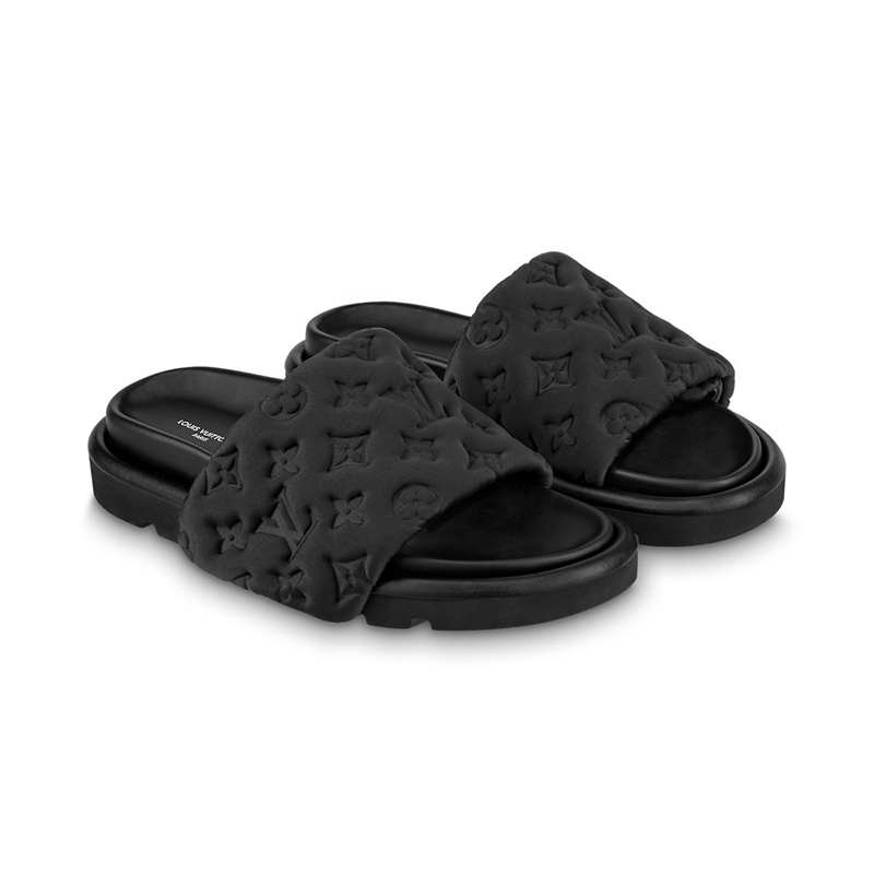 l0*is V*t0n pool pillow flat comfort mule