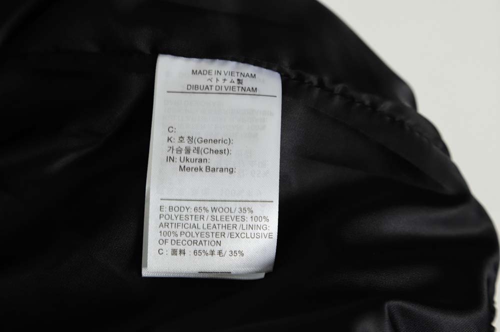 Air Jordan 21Fw co-branded terry embroidered logo baseball jacket