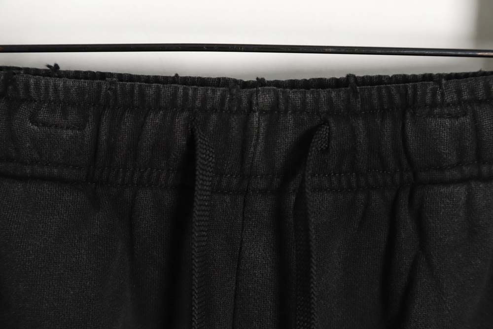 Ba*len*cia*ga 23fw signature logo embroidered vintage washed ripped trousers