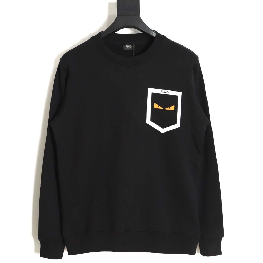 F**di F**di fd fake pocket monster eyes round neck sweatshirt_cm_1