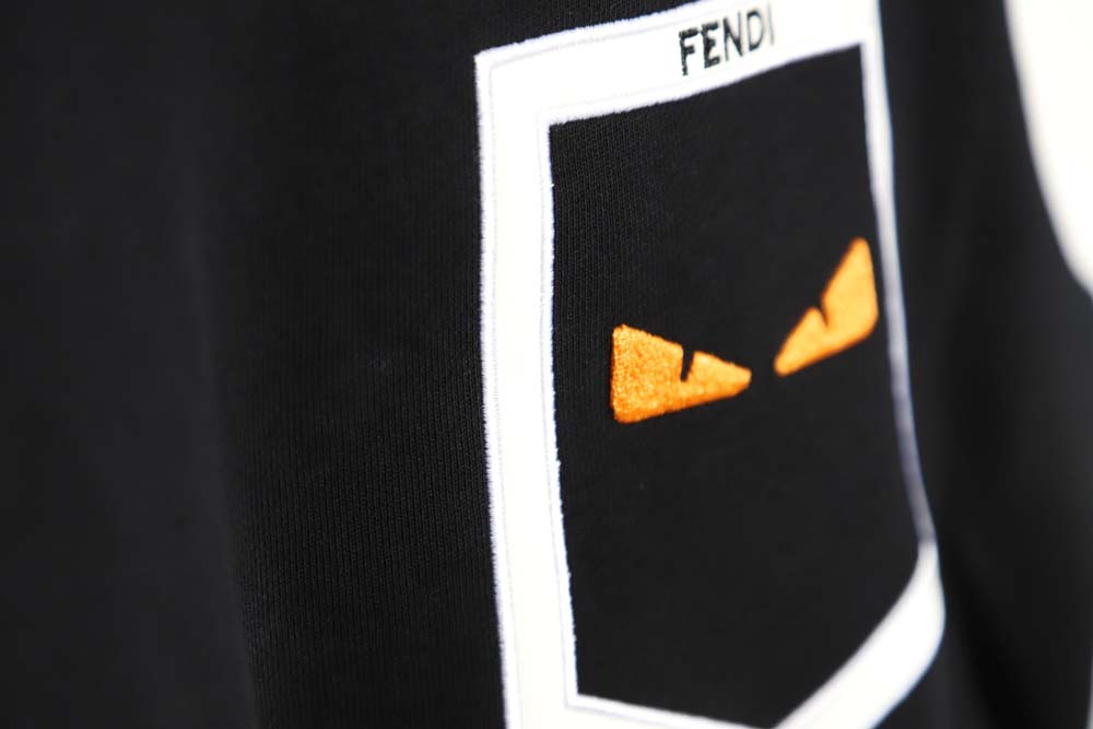 F**di F**di fd fake pocket monster eyes round neck sweatshirt_cm_1