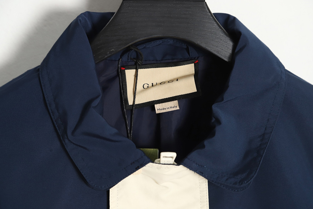 G*u*i 2023 autumn and winter new style contrast color casual two-wear vest jacket