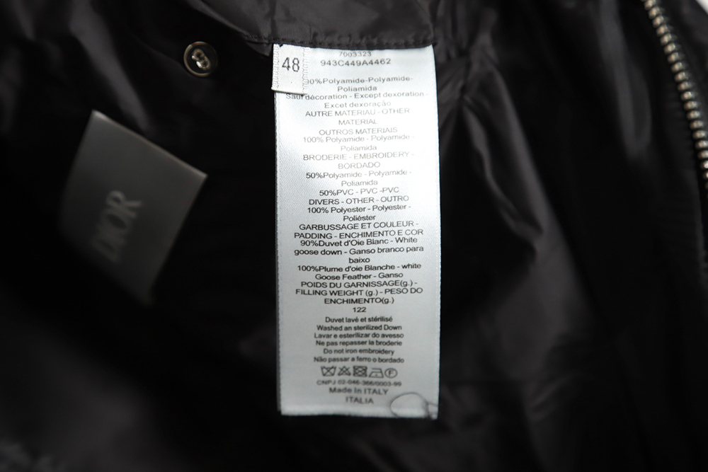 d*or 20fw all-over printed dark pattern Di*m*nd down jacket