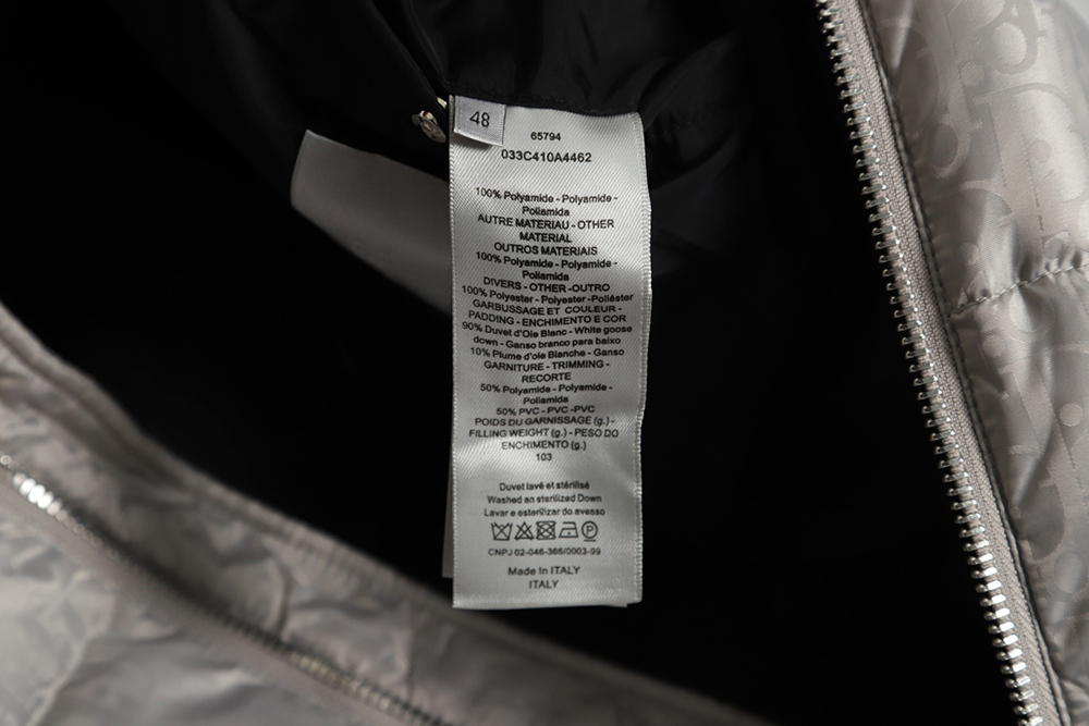 D*or 20fw all over printed dark pattern presbyopic down jacket