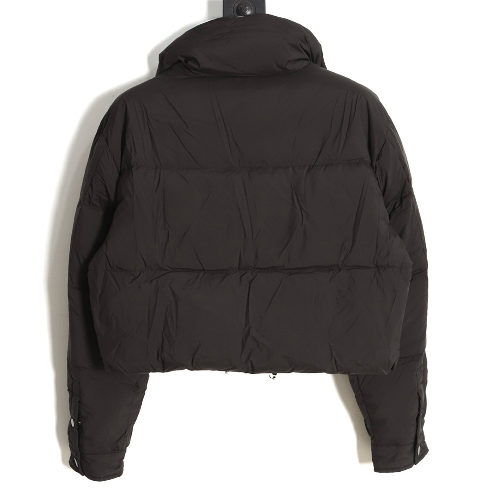 Pra*a inverted triangle stand collar short down jacket