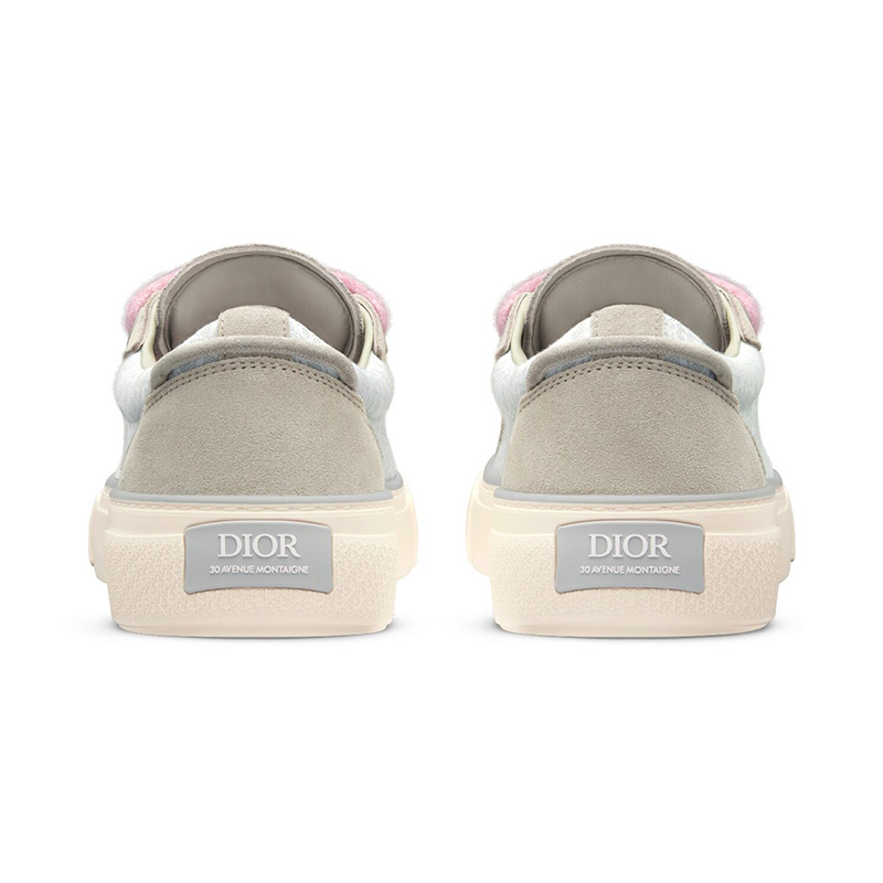 b33 sneaker  gray and white smooth calfskin D*or oblique jacquard