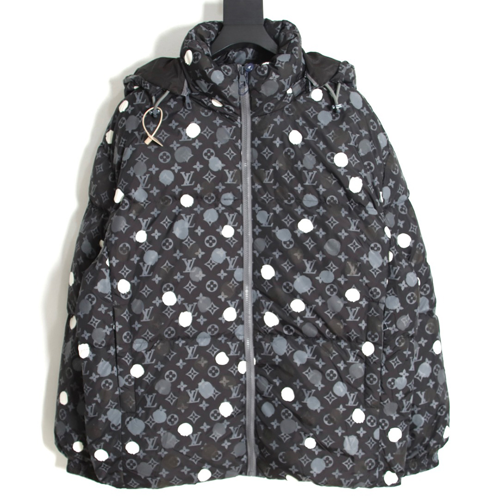 l0*is V*t0n x yayoi kusama 23fw joint polka dot down jacket