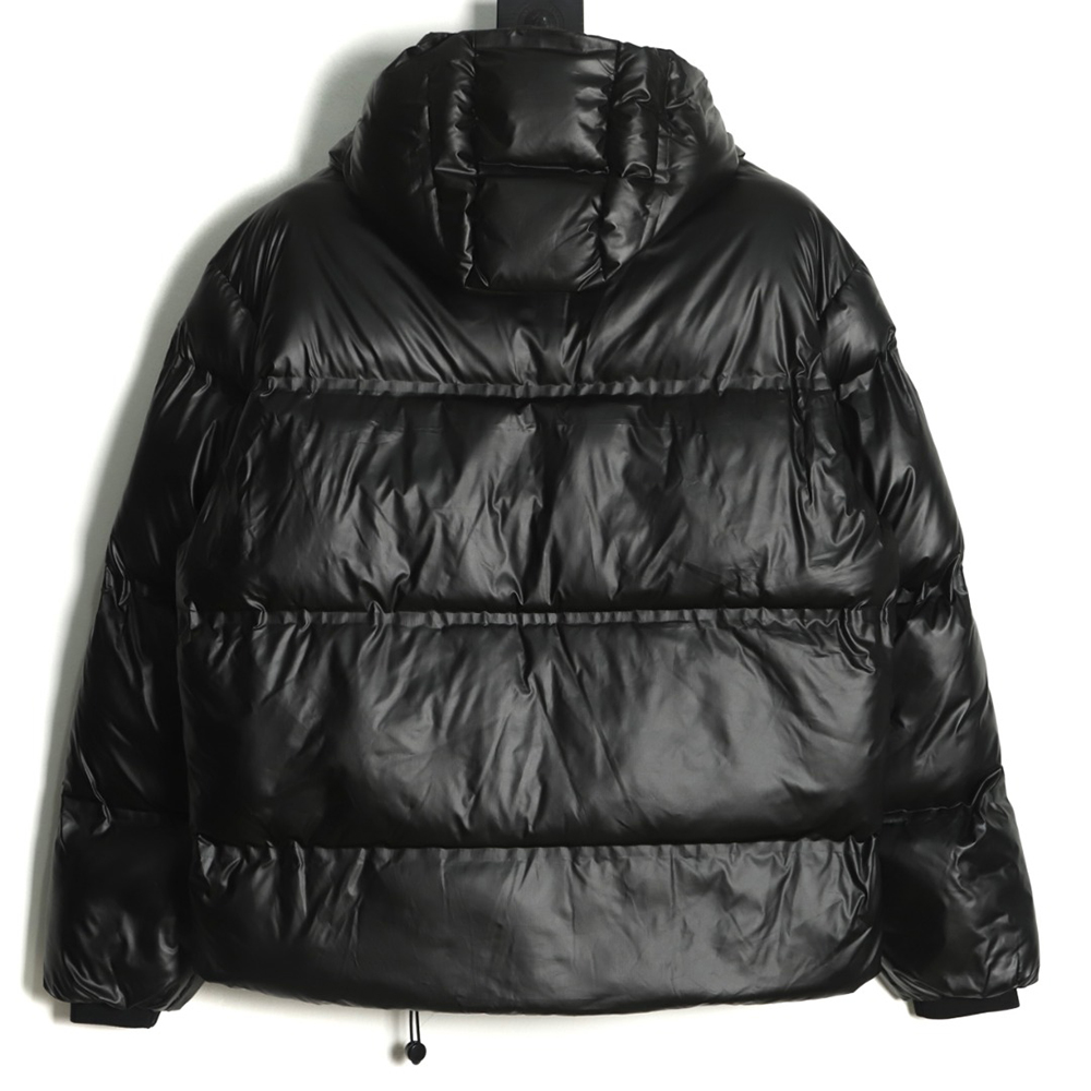Pra*a 21fw red stripe logo down jacket