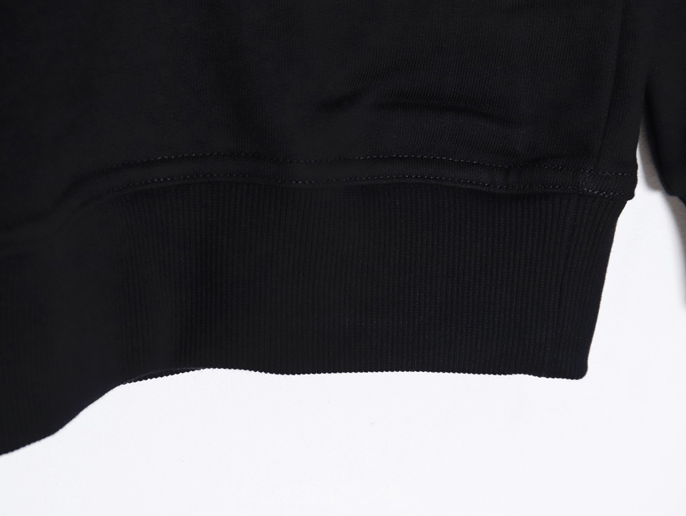 B**rry color block crew neck monogram embroidered long sleeve sweatshirt