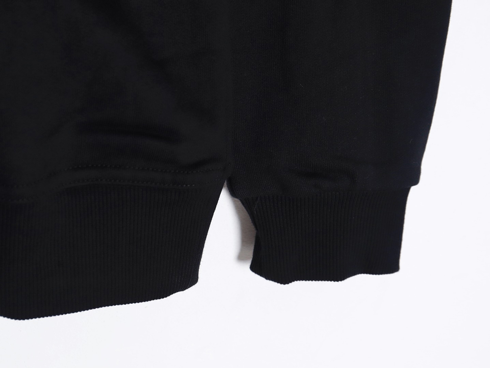 B**rry color block crew neck monogram embroidered long sleeve sweatshirt