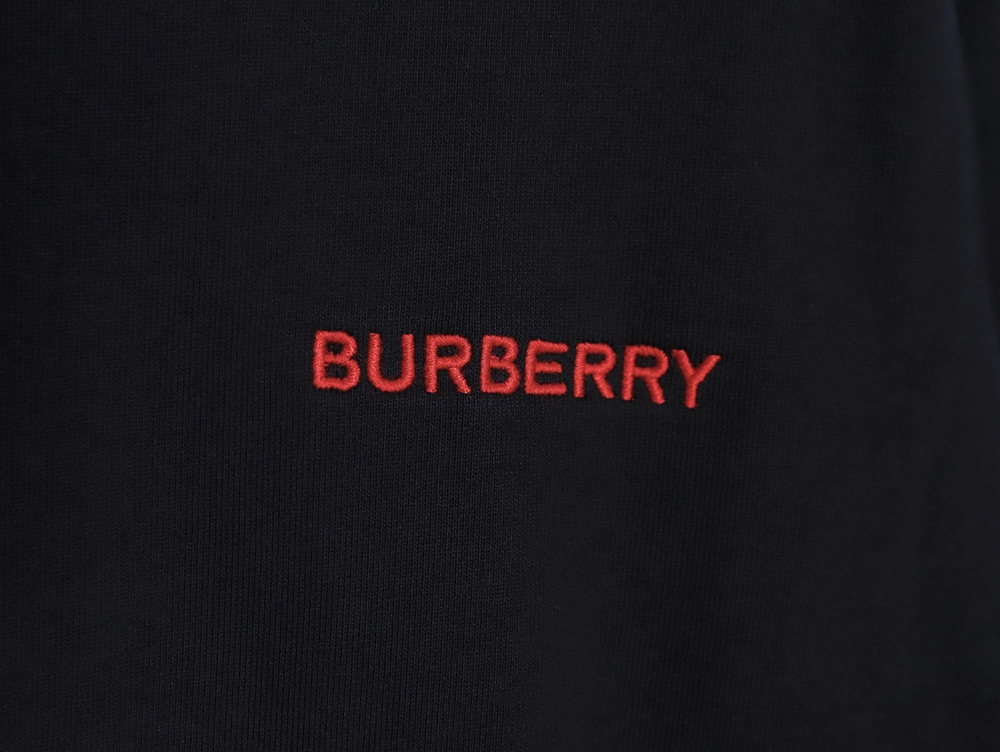 B**rry color block crew neck monogram embroidered long sleeve sweatshirt