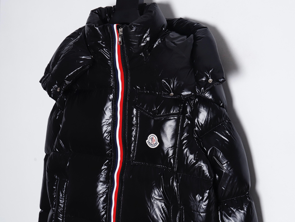 Moncler 23FW GRENOBLE series knitted patchwork down stand collar casual jacket