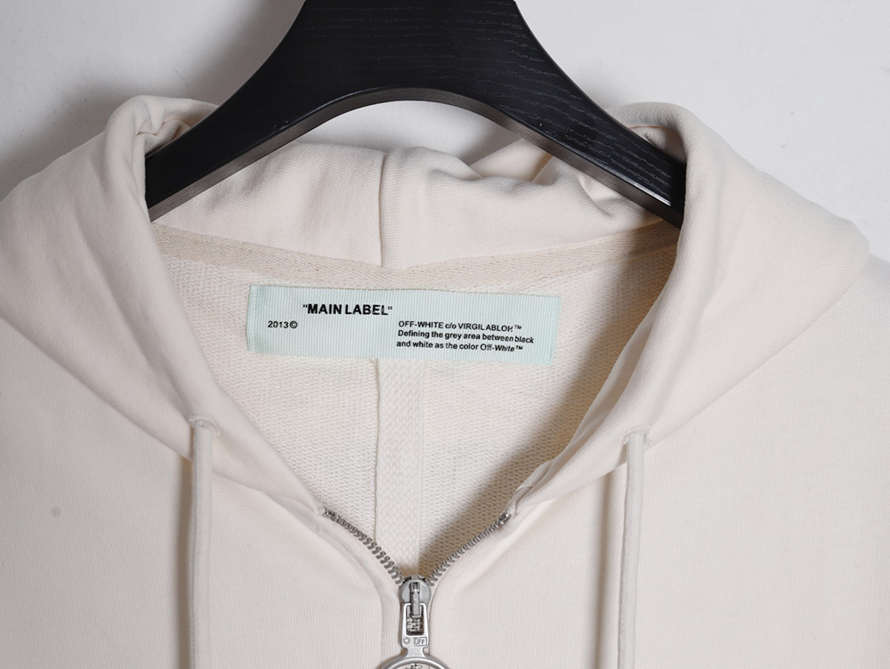 OFF-WHITE Monet oil painting printed zipper hoodie