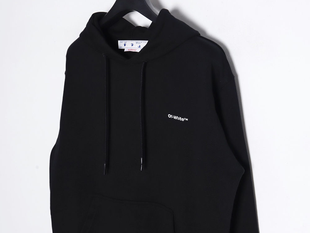 OFF-WHITE graffiti zebra print hoodie