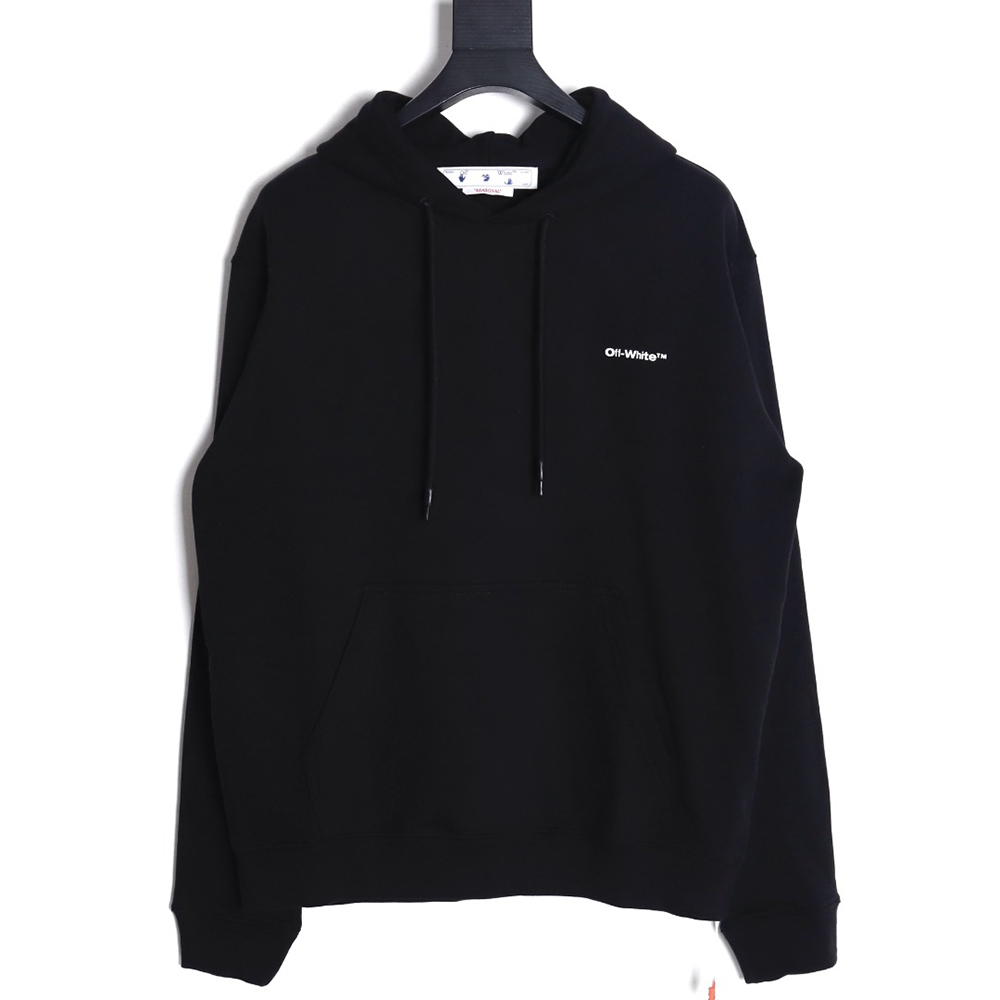 OFF-WHITE graffiti zebra print hoodie