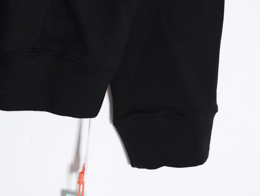 OFF-WHITE graffiti zebra print hoodie