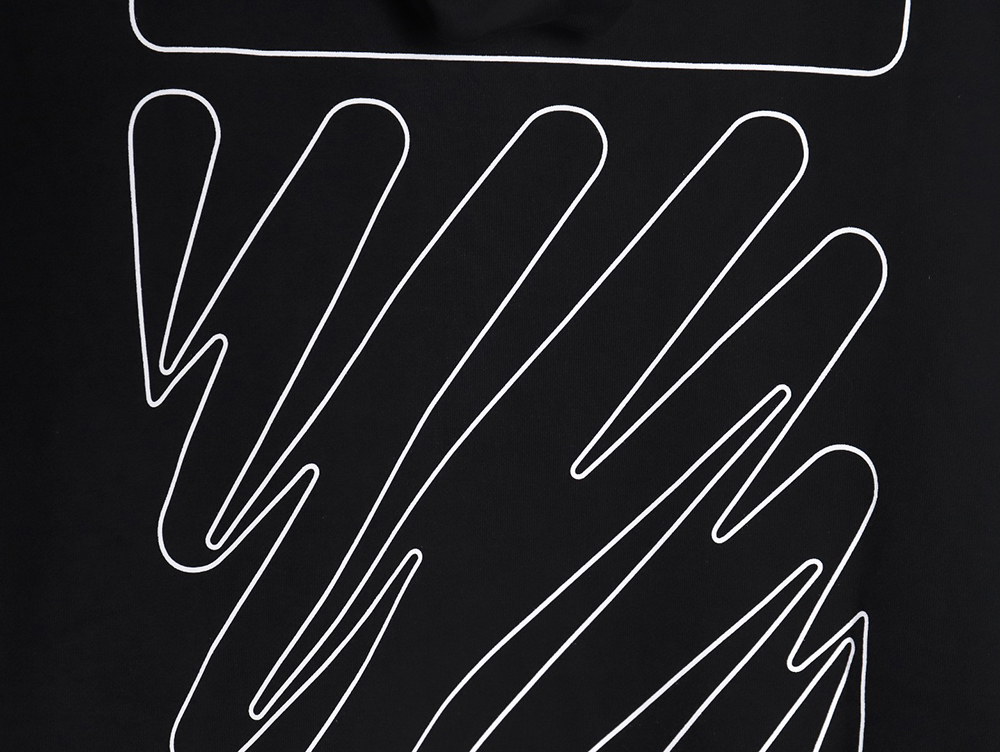 OFF-WHITE graffiti zebra print hoodie