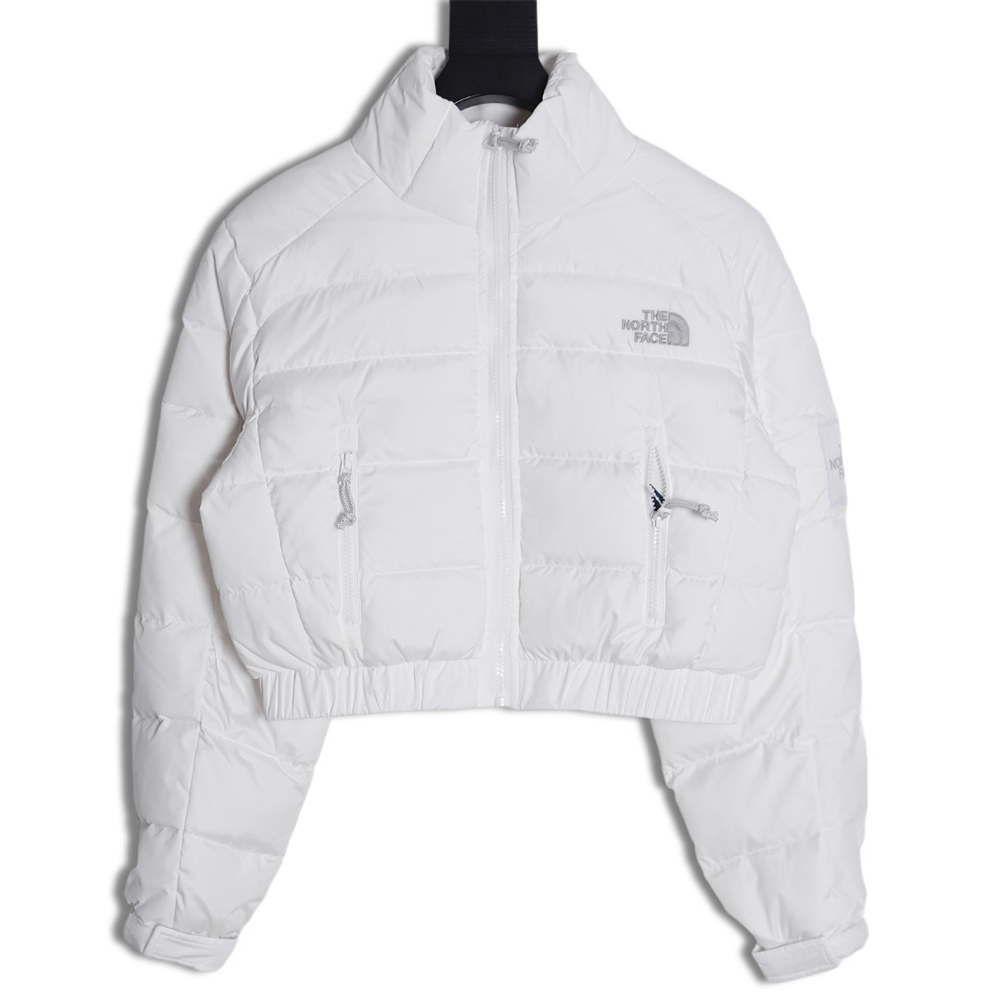 the nor*h F**e 23fw rusta women''s high-waisted plaid short patchwork down