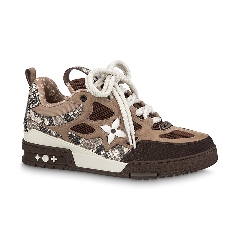 l0*is V*t0n skate sneaker brown snakeskin