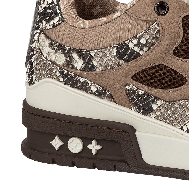 l0*is V*t0n skate sneaker brown snakeskin