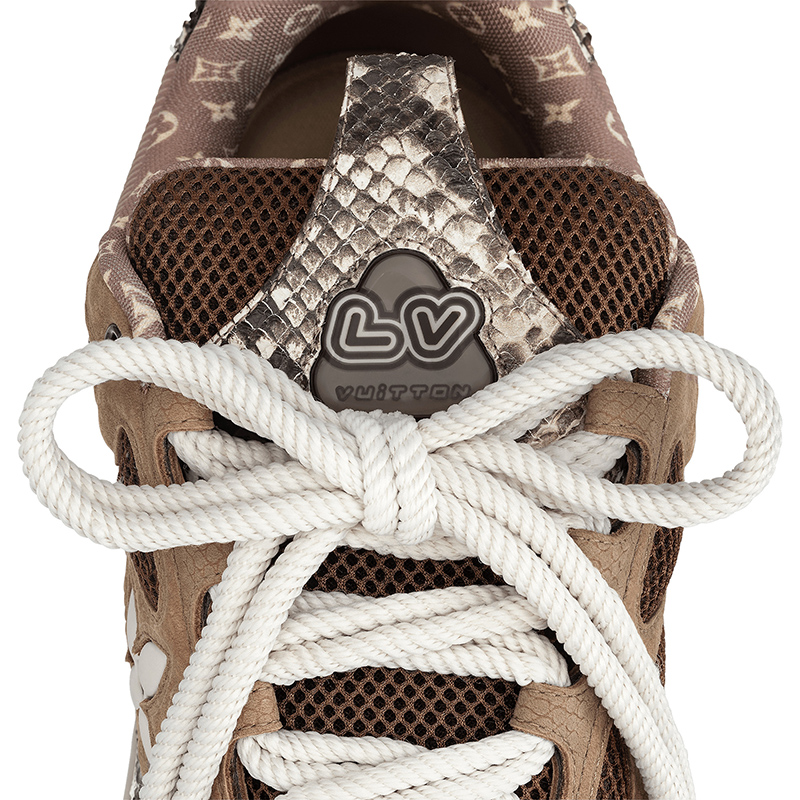 l0*is V*t0n skate sneaker brown snakeskin