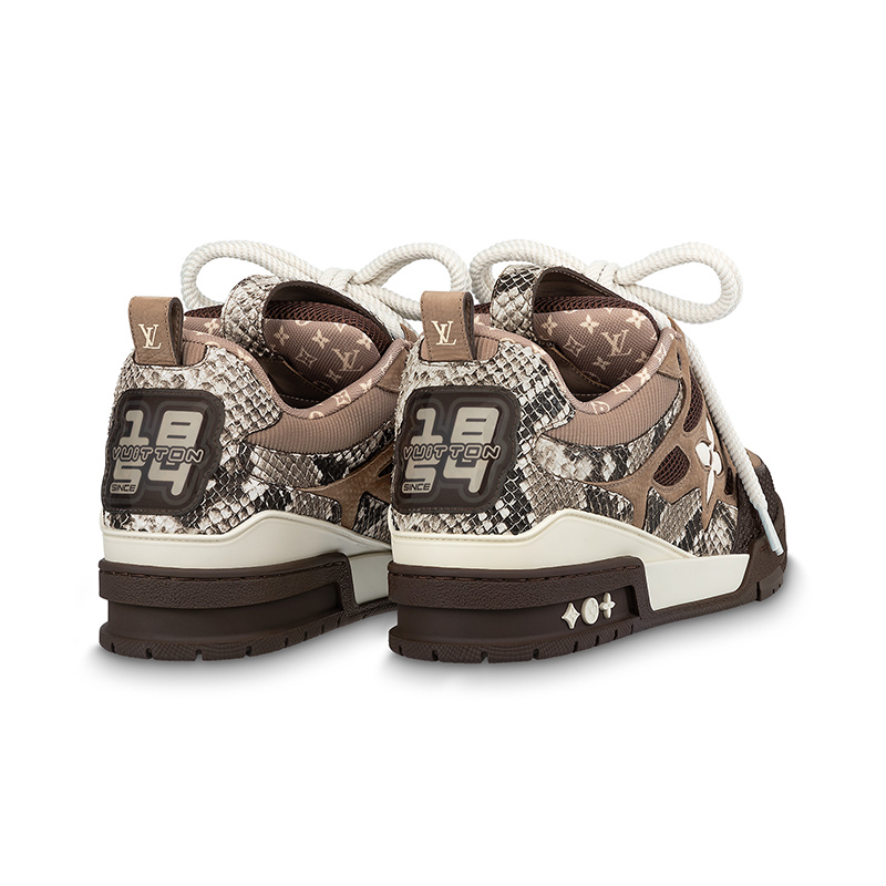 l0*is V*t0n skate sneaker brown snakeskin