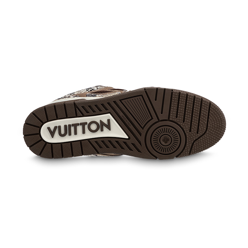 l0*is V*t0n skate sneaker brown snakeskin