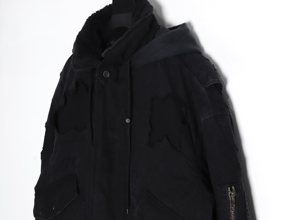 Ba*len*cia*ga 22fw paris heavy industry destroys cotton clothes