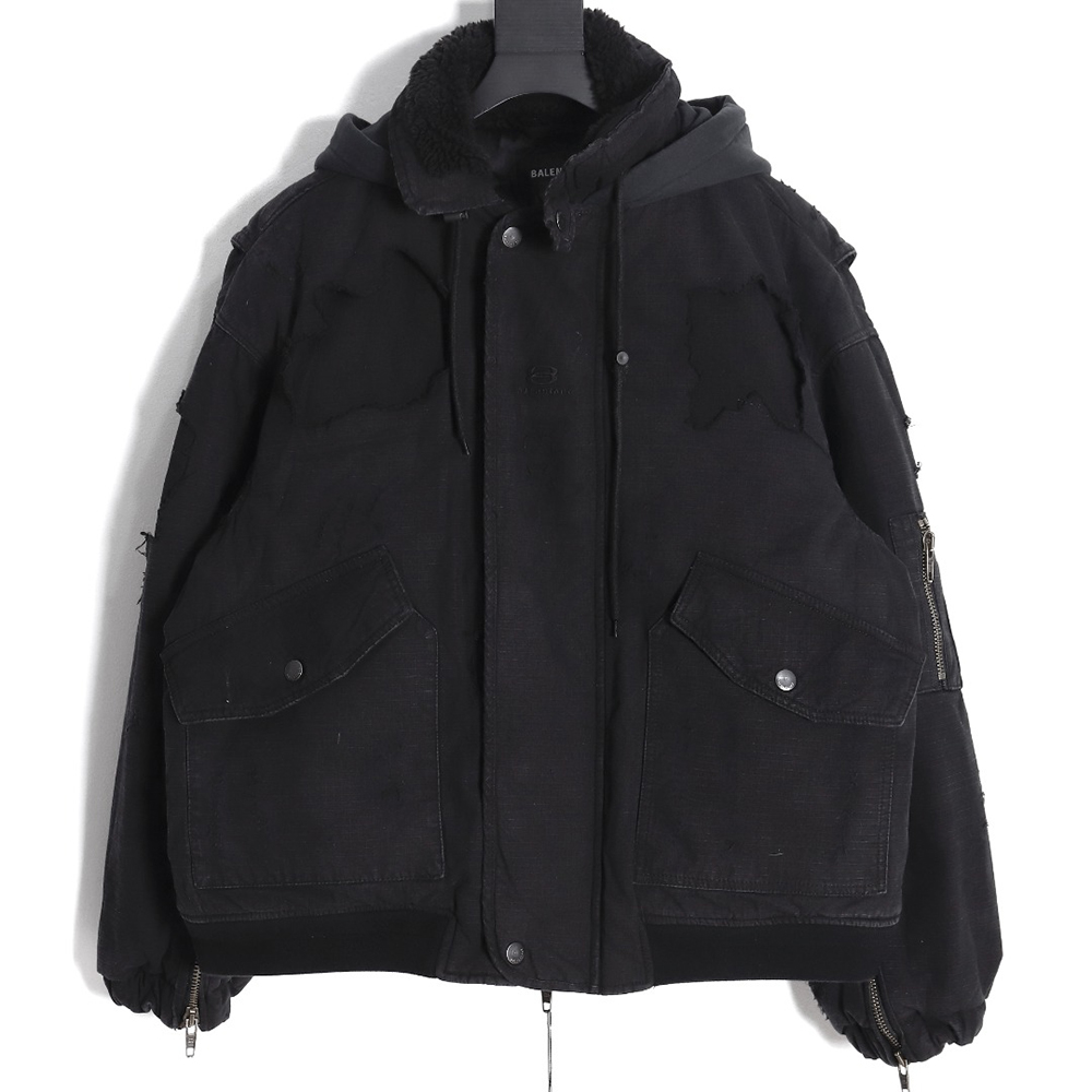 Ba*len*cia*ga 22fw paris heavy industry destroys cotton clothes