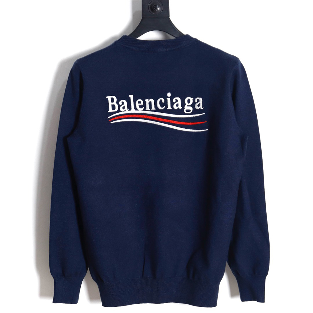 Ba*len*cia*ga 23fw embroidered cola knit sweater