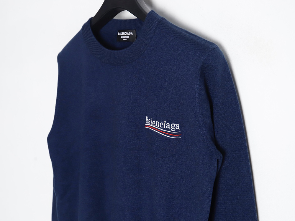 Ba*len*cia*ga 23fw embroidered cola knit sweater