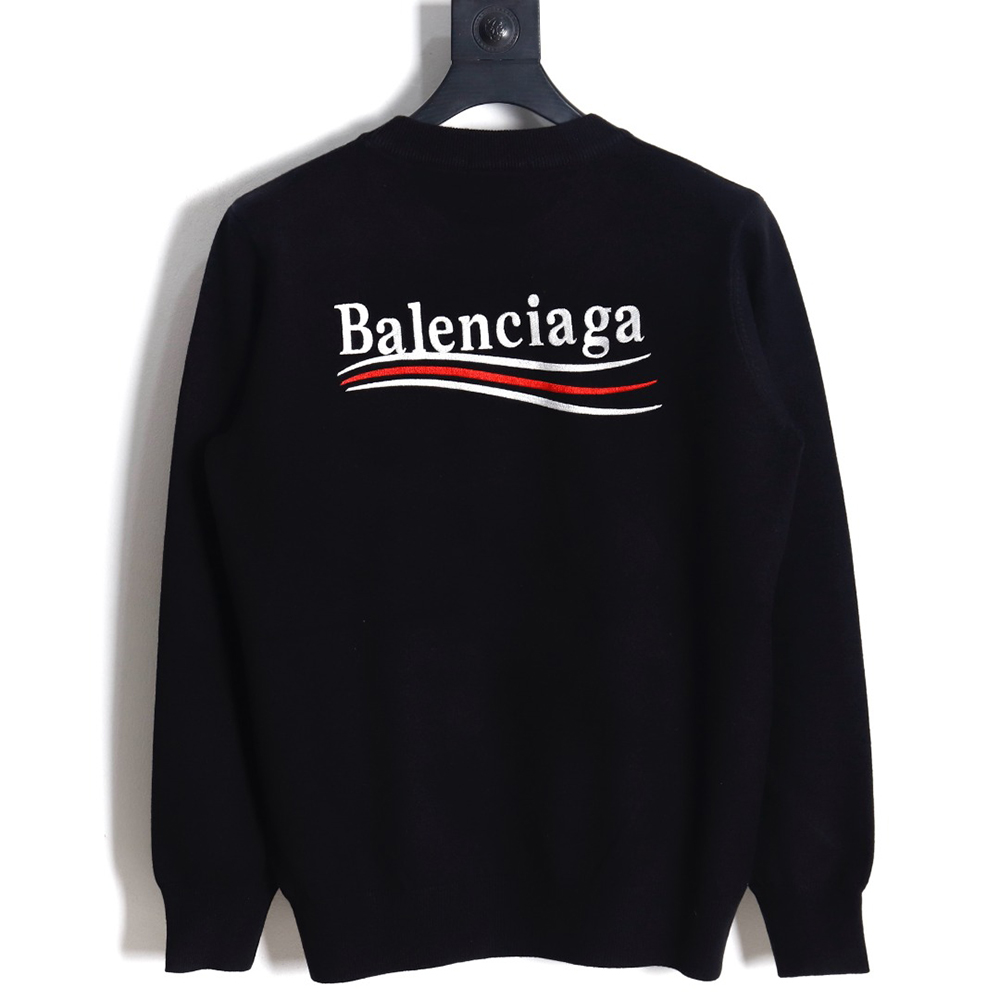 Ba*len*cia*ga 23fw embroidered cola knit sweater