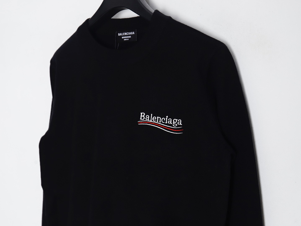 Ba*len*cia*ga 23fw embroidered cola knit sweater