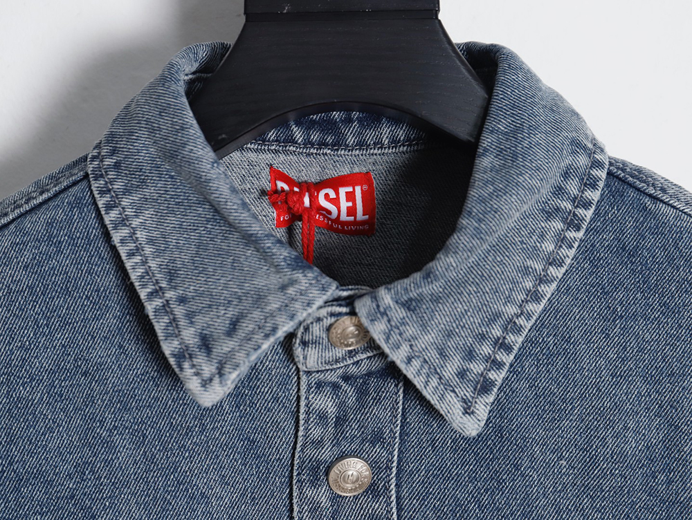 Diesel new autumn patchwork denim shirt