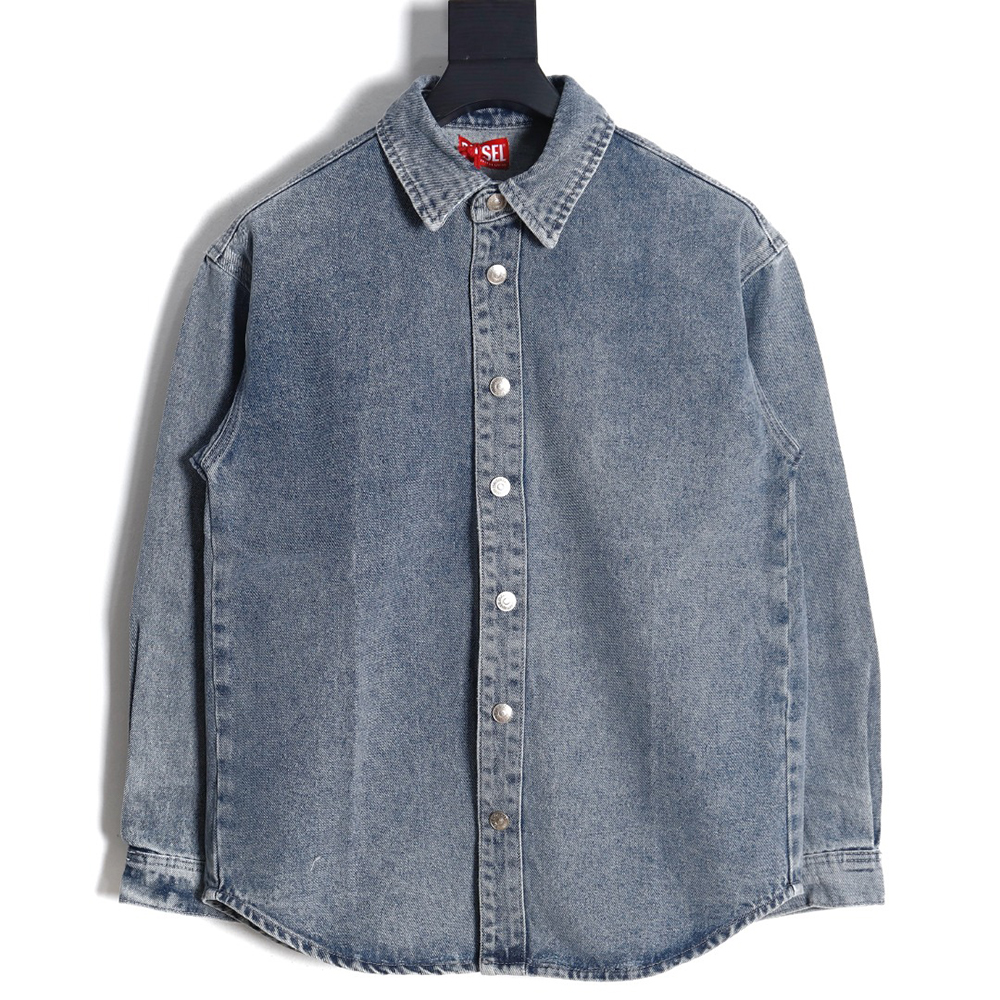 Diesel new autumn patchwork denim shirt