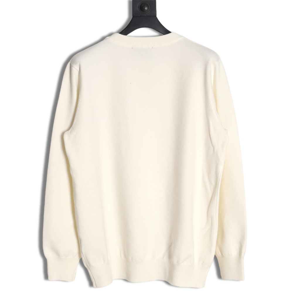G*u*i 23fw double g embroidered small logo knitted sweater