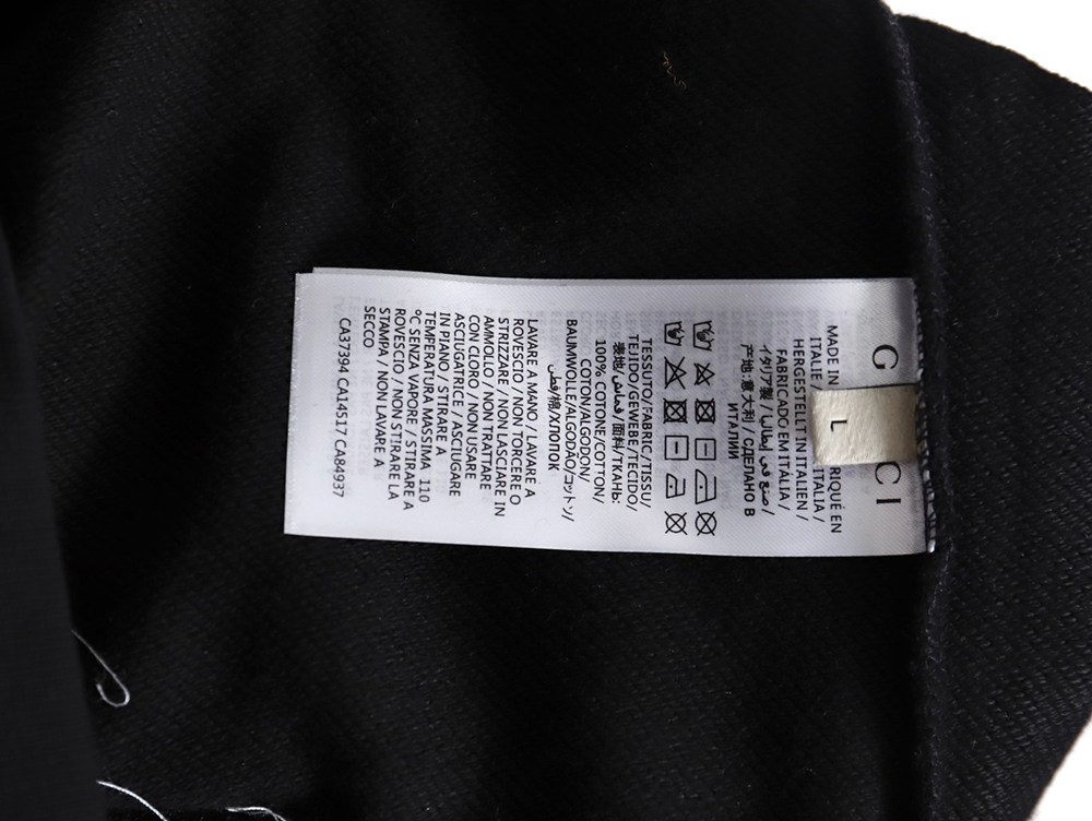 G*u*i lipstick print detachable hooded sweatshirt