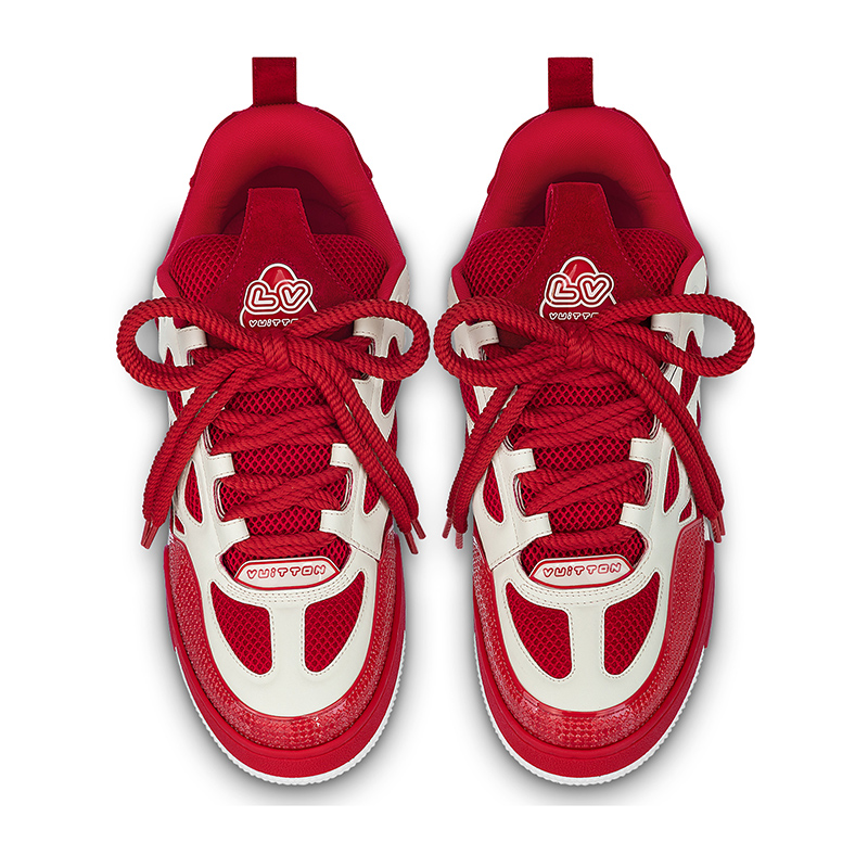 l0*is V*t0n lv skate sneaker red white