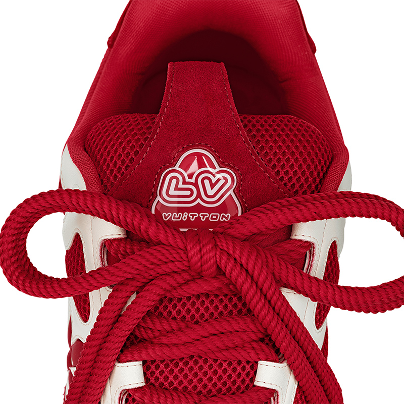 l0*is V*t0n lv skate sneaker red white